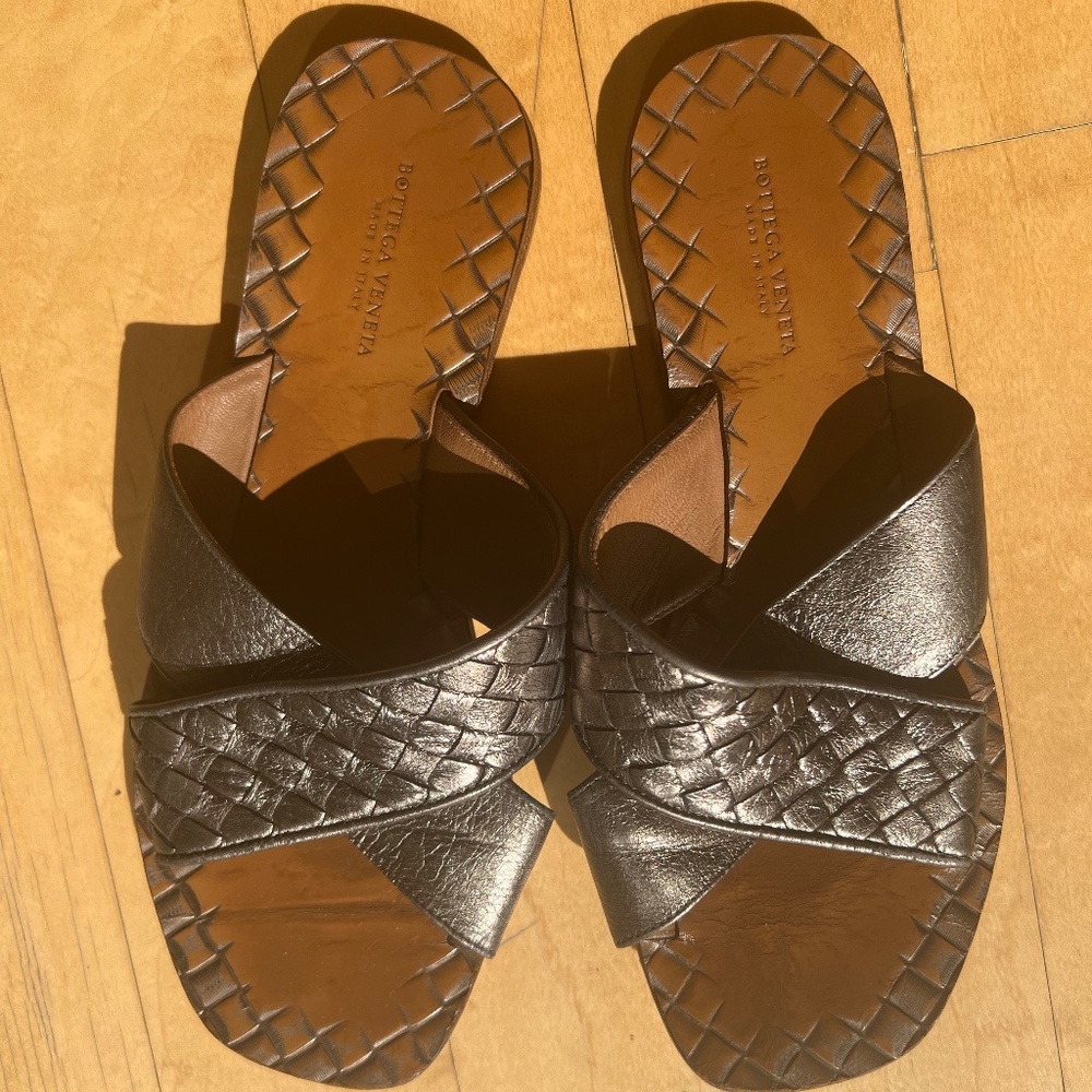 Bottega Veneta Leather slides